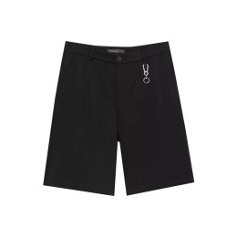 Custom-made men's clothing British Hong Kong style minimalist personalized metal buckle design decoration business casual all-match black trousers men's shorts casual all-match five-point shorts trendy men's casual pants SKSP065 Custom-made men's clothing British Hong Kong style minimalist personalized metal buckle design decoration business casual all-match black trousers men's shorts casual all-match five-point shorts trendy men's casual pants SKSP065